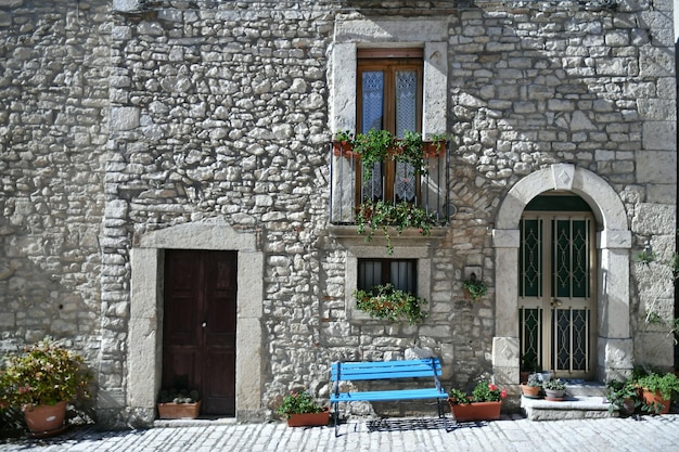 Foto el pueblo italiano de oratino molise