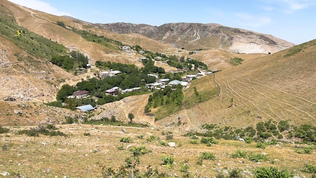 Un pueblo entre las montañas de Tayikistán