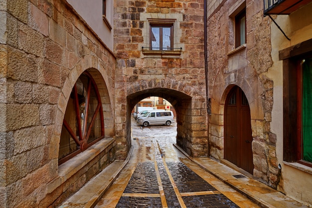 Pueblo de mora de rubielos en teruel españa