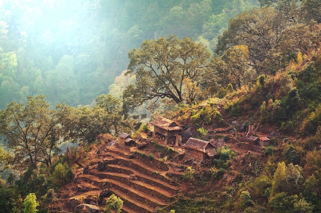 Pueblo en Nepal