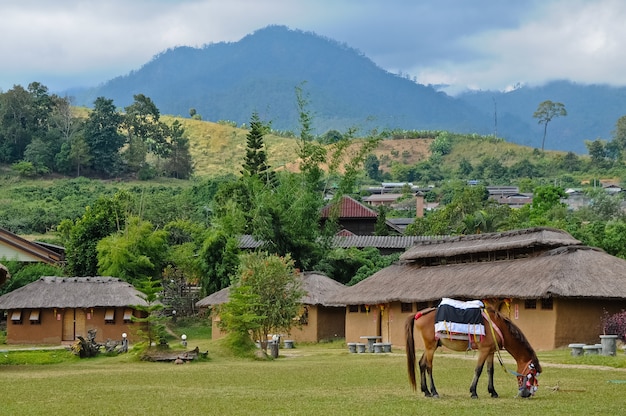 Pueblo pacífico en Pai Tailandia