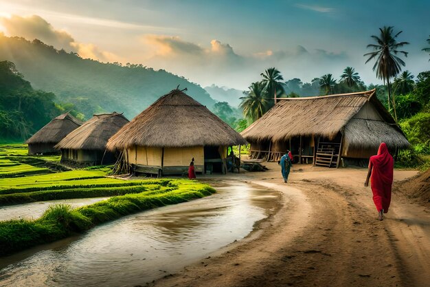 un pueblo en la selva