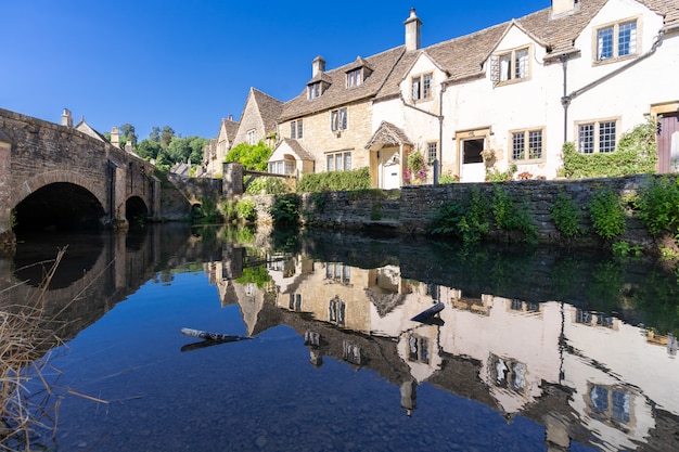 Foto pueblos de cotswolds en inglaterra reino unido