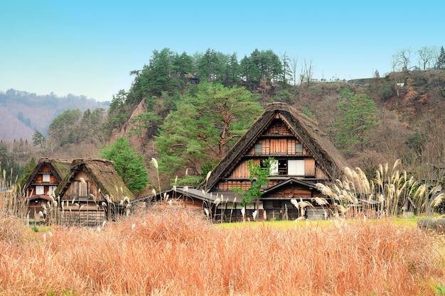 Pueblos históricos de Shirakawa-go, Japón.