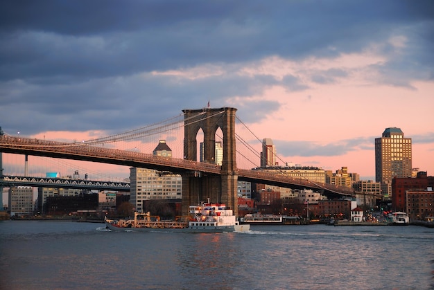 Puente de Brooklyn de la ciudad de Nueva York