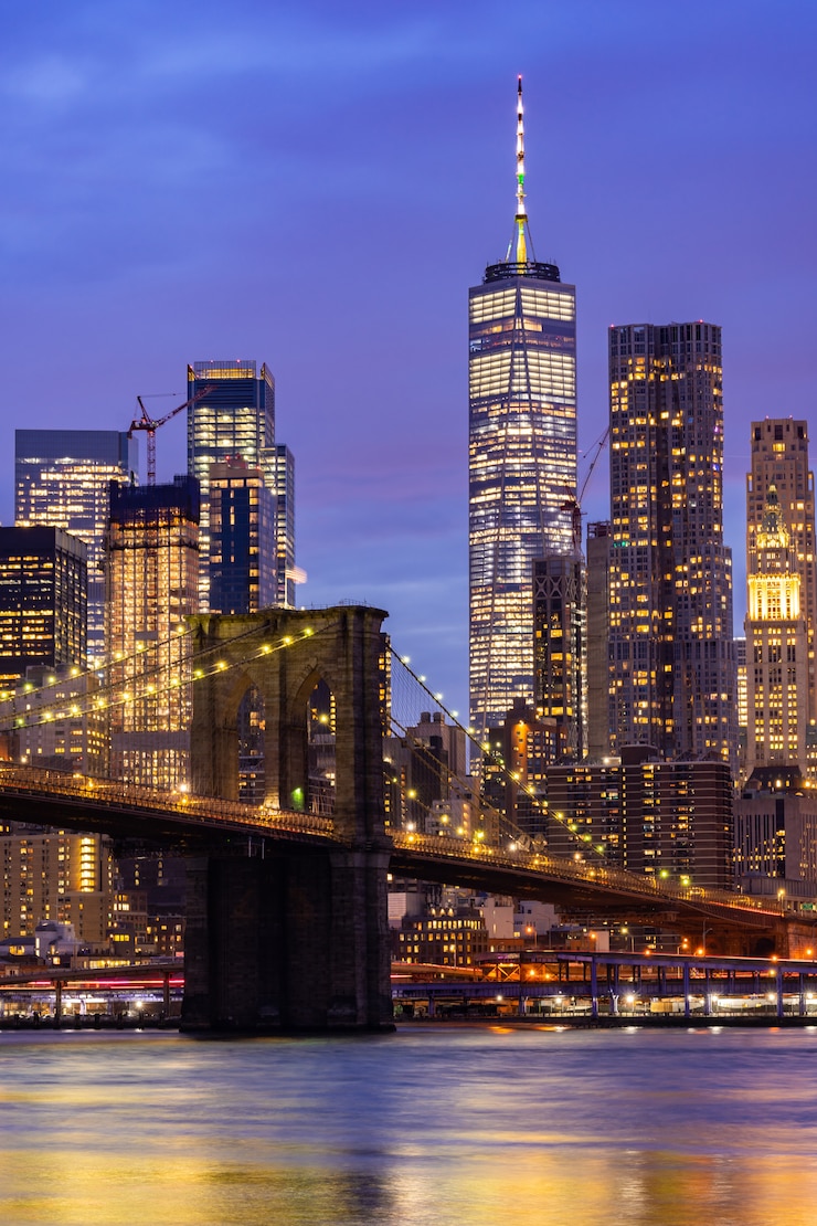 Foto puente de brooklyn de nueva york