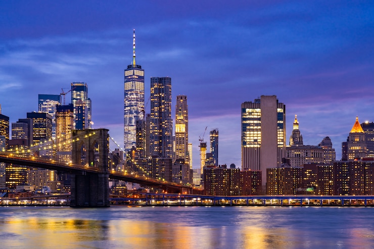 Foto puente de brooklyn de nueva york