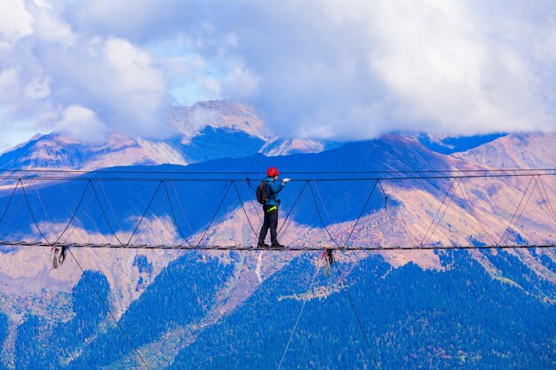 Puente colgante Rose Peak Sochi