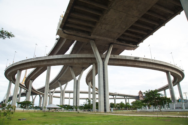 Puente de curva sinuosa