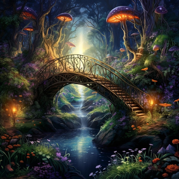 El puente encantado donde los cuentos de hadas cobran vida
