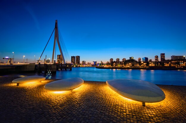 Puente Erasmus, Rotterdam, Países Bajos