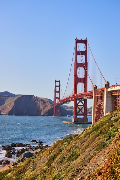 Puente Golden Gate al atardecer desde el suroeste