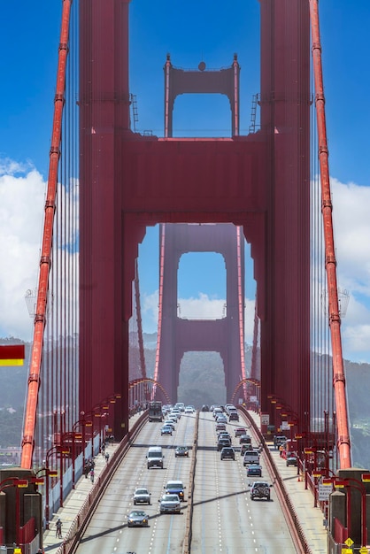 Puente Golden Gate sobre la bahía de San Francisco en el norte de California, EE.UU.