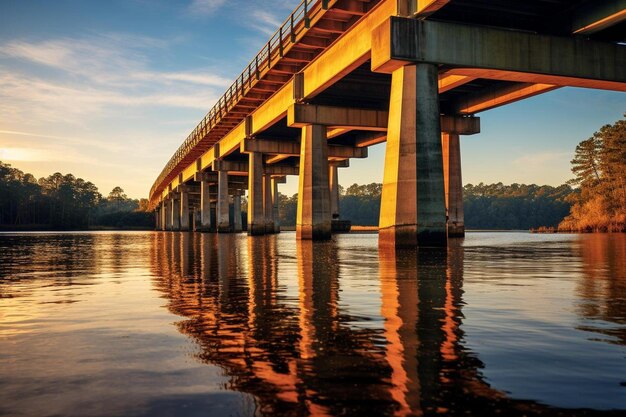 un puente con un puente que dice puente en él