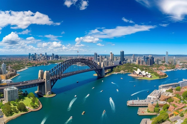 Un puente que tiene un puente que dice el nombre de la ciudad