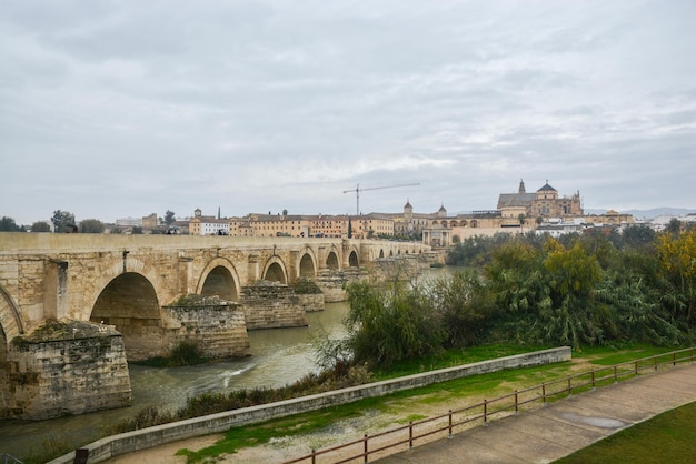 Puente romano sobre el Guadalquivir y Mesquite en Córdoba