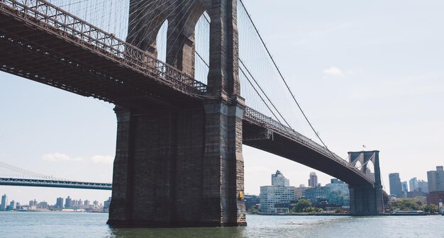 Puente sobre el río en la ciudad