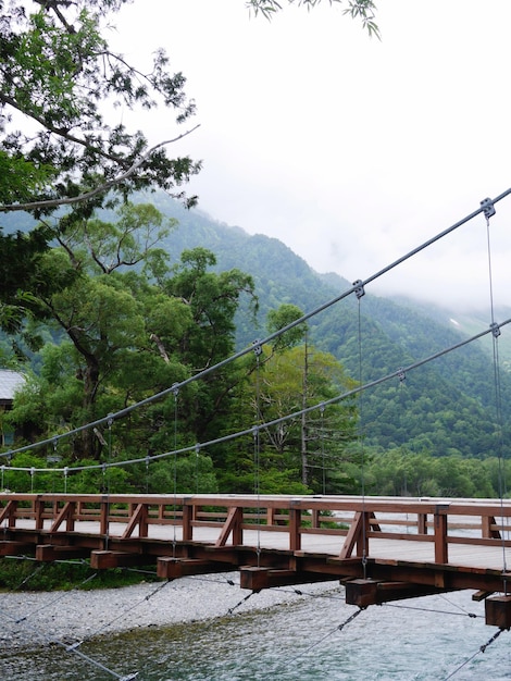 Puente sobre el río contra el cielo