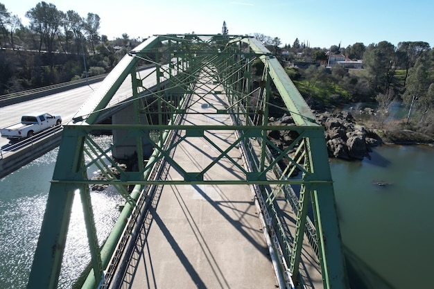 Puente sobre el río Feather en Oroville California