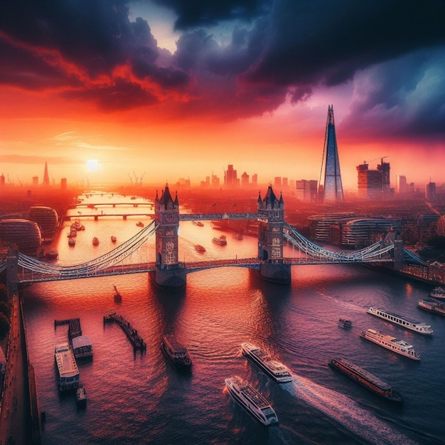 Foto el puente de la torre de londres.