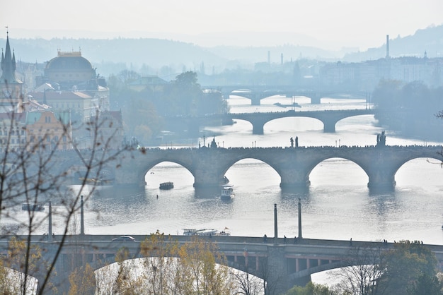 Puentes de Praga sobre el Vltava