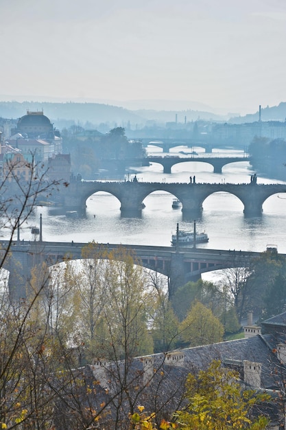 Puentes sobre el Vltava Praga