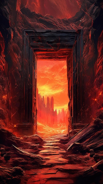 Foto puerta al infierno