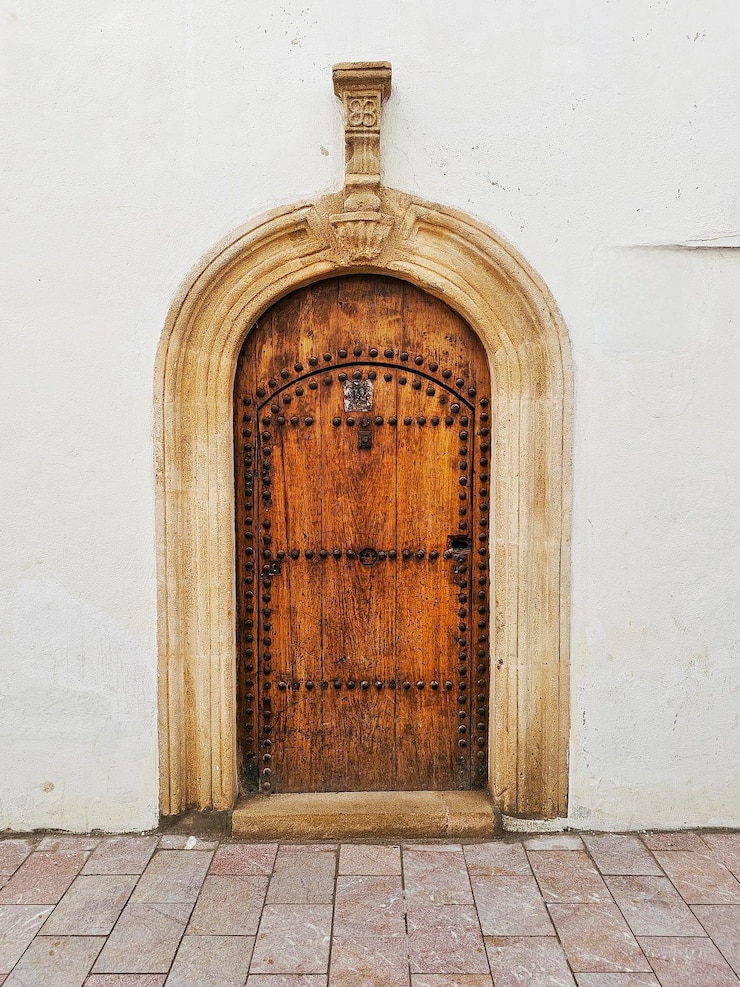 Foto puerta árabe en la kasbah de los udayas en rabat marruecos