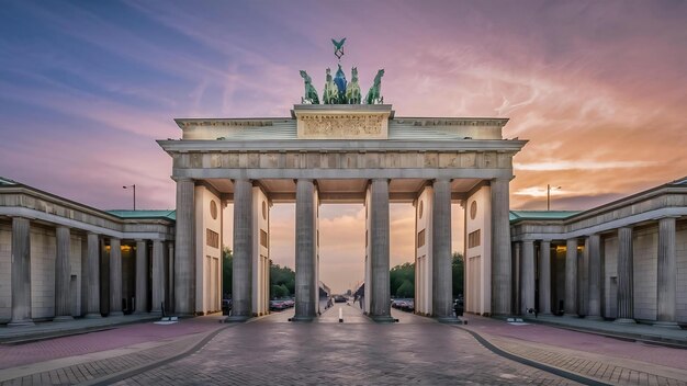 Foto puerta de berlín y brandenburgo