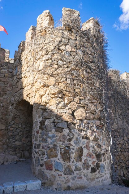 Foto puerta castillo medieval de consuegra en la provincia de toledo, españa