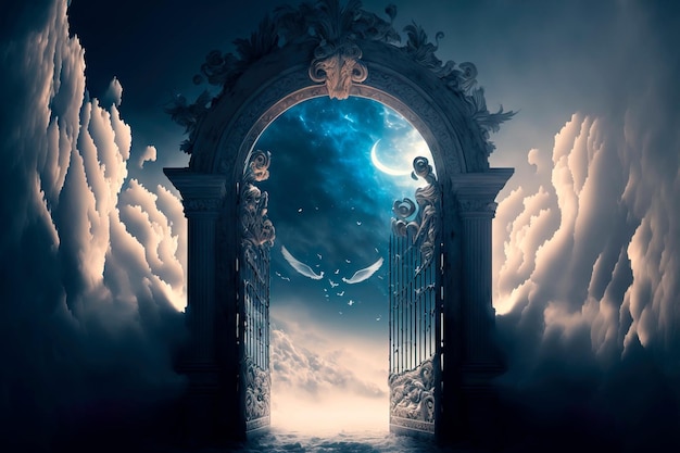 La puerta del cielo al fin de la vida del cielo IA generativa