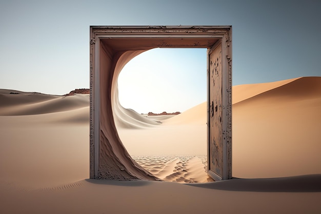 puerta en el desierto