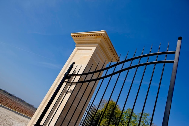 puerta de hierro forjado