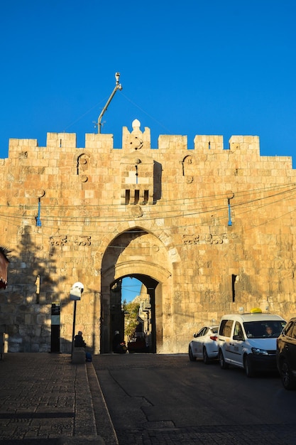 Puerta de los Leones de la Ciudad Vieja de Jerusalén