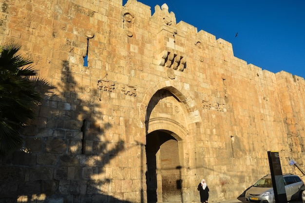 Puerta de los Leones de la Ciudad Vieja de Jerusalén