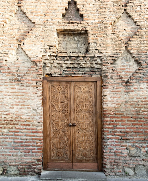 Foto puerta de madera vieja