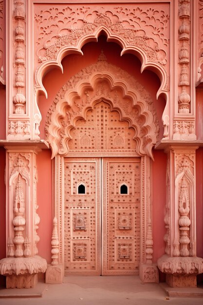 Foto puerta ornamental en la india