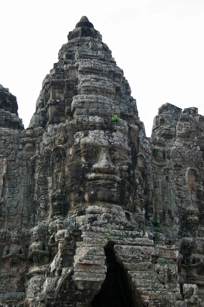 Puerta sur de Angkor Thom en Camboya