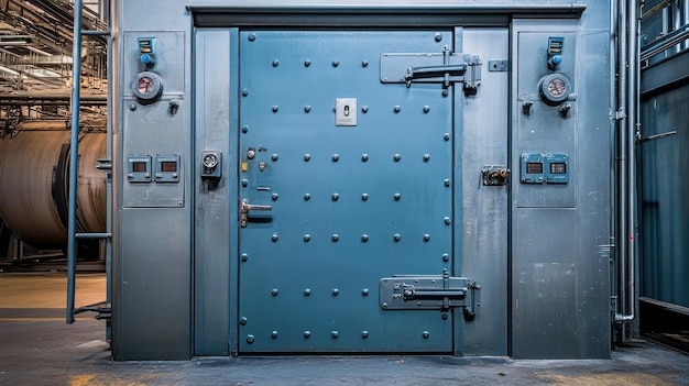 Puertas de acero pesadas en entornos industriales