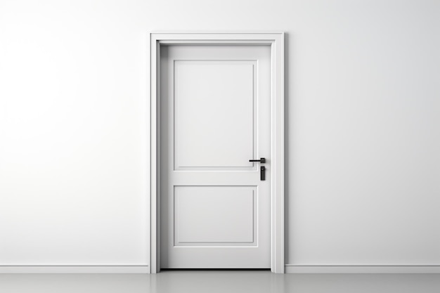 Puertas de aluminio sobre fondo blanco