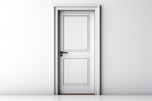 Puertas de aluminio sobre fondo blanco