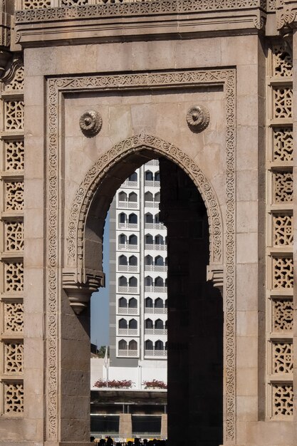 Puertas de la India Mumbai Detalles de la arquitectura