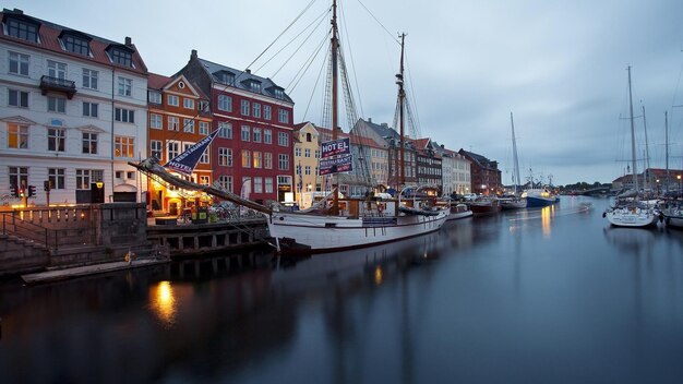 Foto el puerto de copenhague