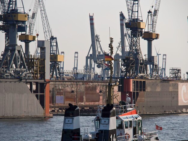 Foto el puerto de hamburgo