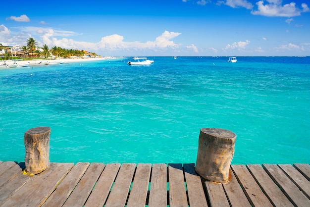 Puerto Morelos Strand in der Riviera Maya