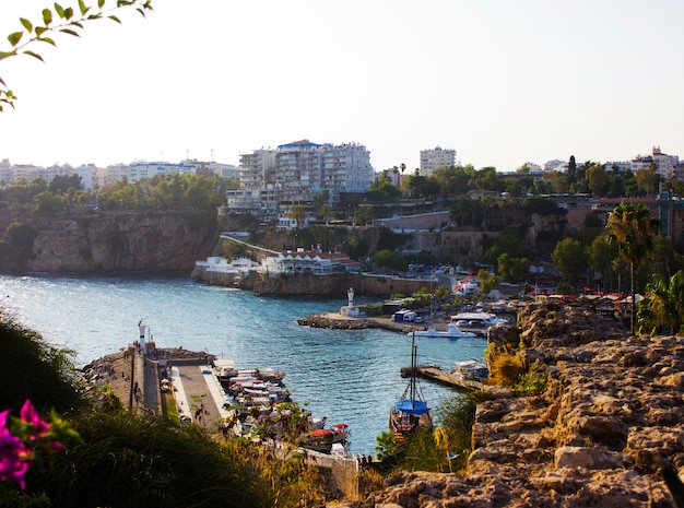 Puerto de yates en Kaleici, Antalya, Turquía