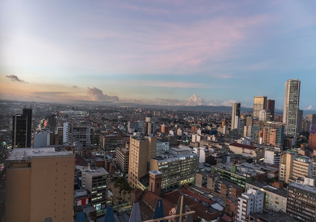 Una puesta de sol en Bogotá