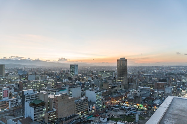 Una puesta de sol en Bogotá