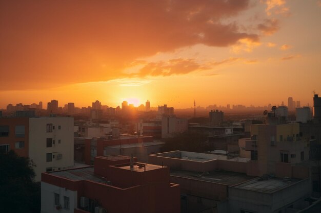 La puesta de sol naranja pinta el cielo de Latam con un brillo cálido