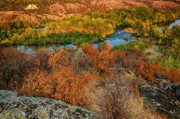 Puesta de sol de otoño rural